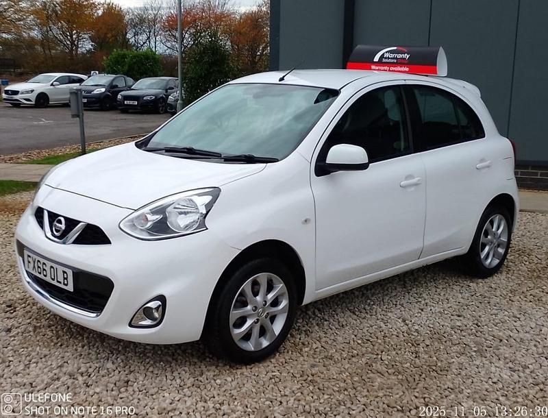 Used Nissan Micra Acenta 2016 White Hatchback