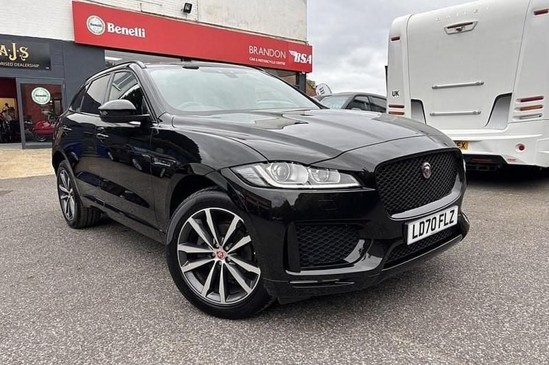 Black Used 2020 Jaguar F-Pace Chequered Flag SUV | £21,495 (Good price) - Image 1/1