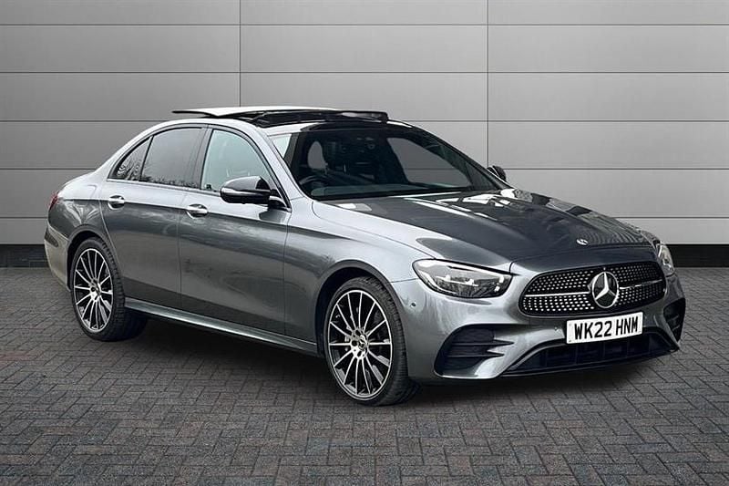 Used Mercedes E400 AMG line 330 HP (242 kW) 2022 Selenite grey Sedan