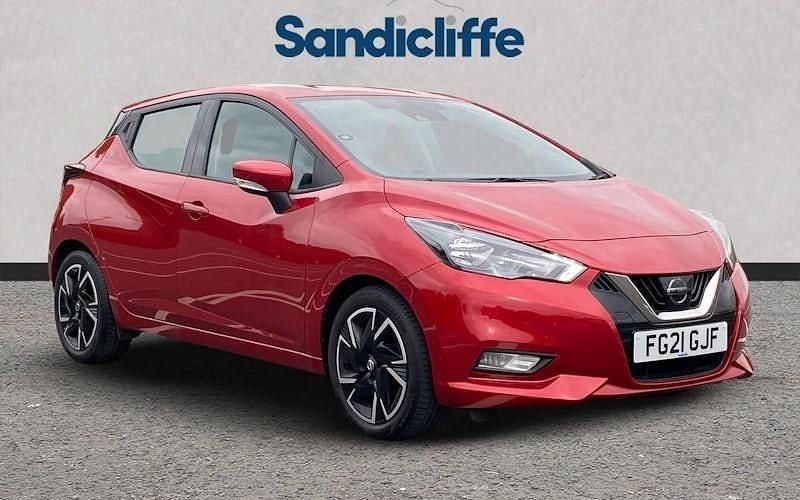 Red Used 2021 Nissan Micra Acenta Hatchback | £10,482 (Fair price) - Image 1/4