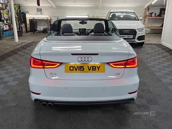 Used Audi A3 Cabriolet S-Line 184 HP (135 kW) 2015 White Cabriolet