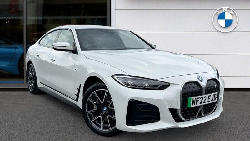 White Used 2022 BMW i4 M Sport Sedan | £29,806 (Fair price) - Image 1/4