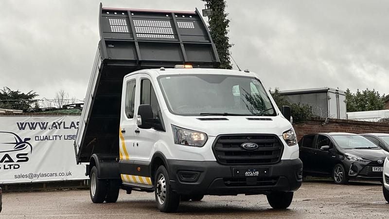 Used Ford Transit S 130 HP (95 kW) 2021 White Cabriolet