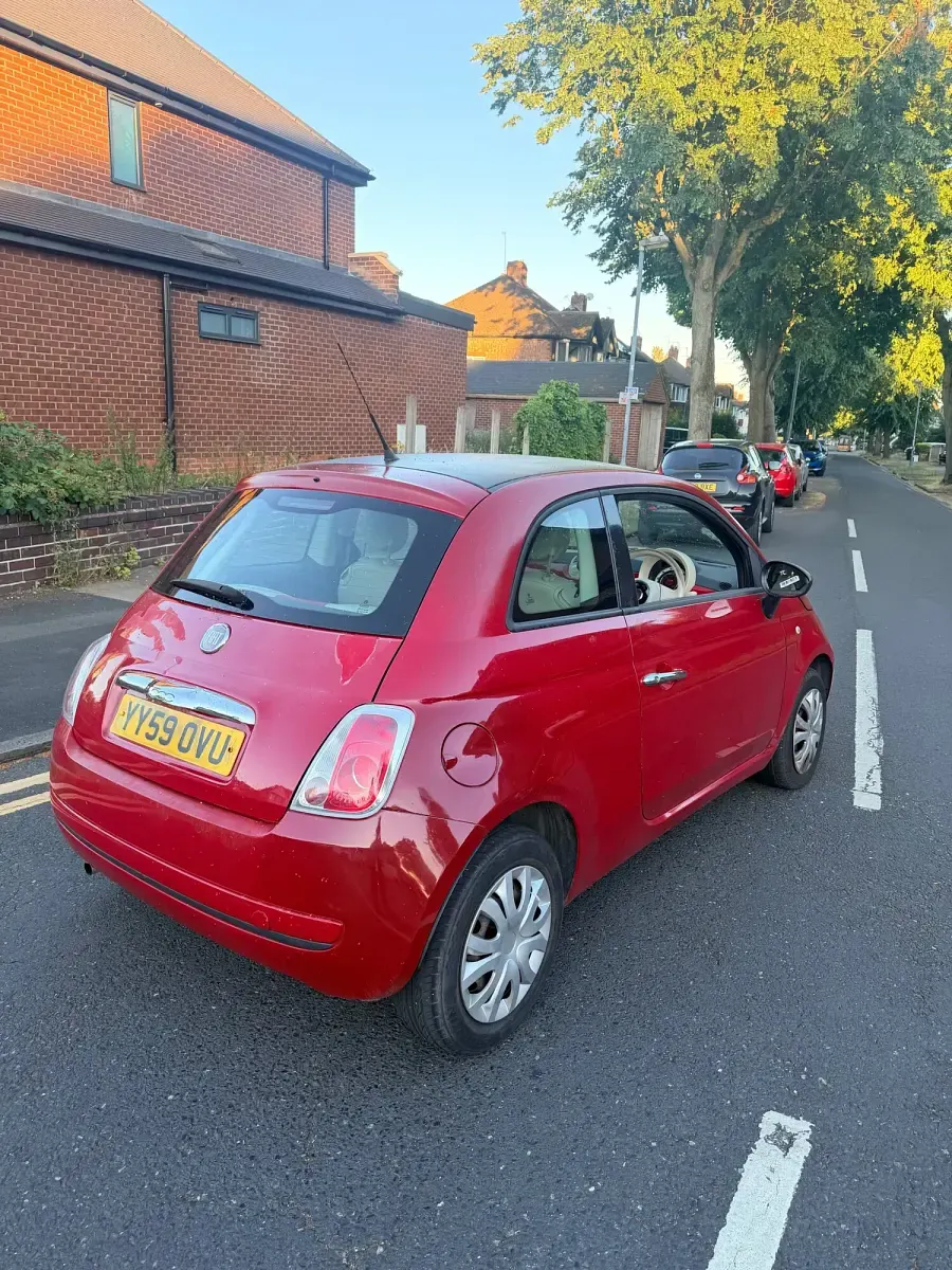 Used Fiat 500 Pop 69 HP (50 kW) 2009 Red Cabriolet
