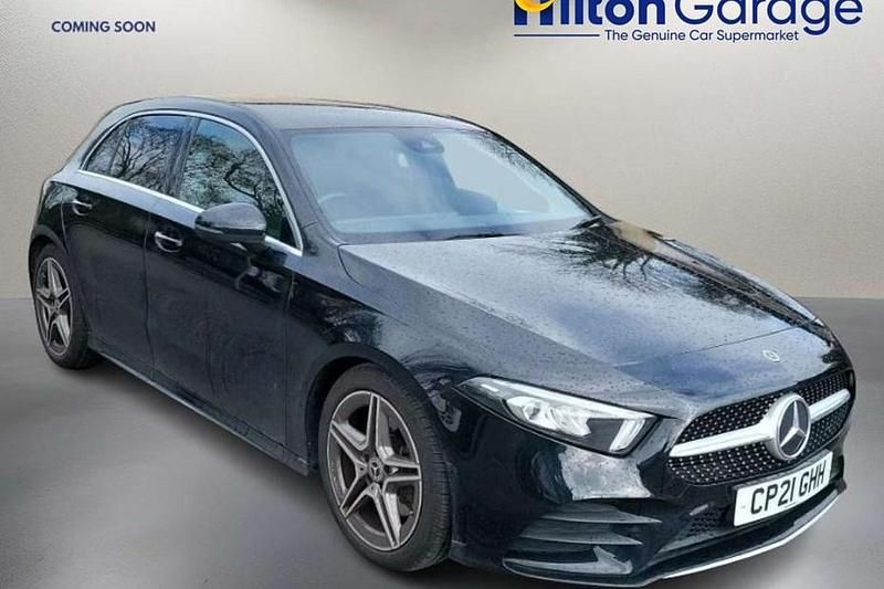 Used Mercedes A220 AMG line 190 HP (139 kW) 2021 Black Hatchback