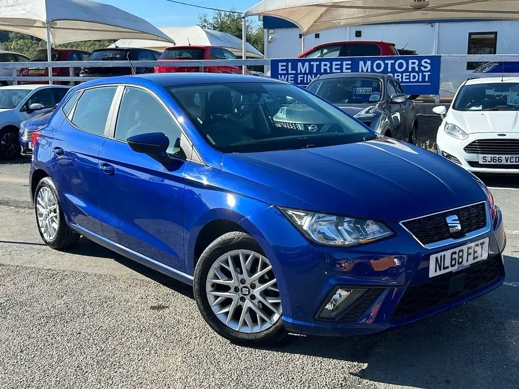Used Seat Ibiza SE Technology 95 HP (69 kW) 2018 Blue Hatchback