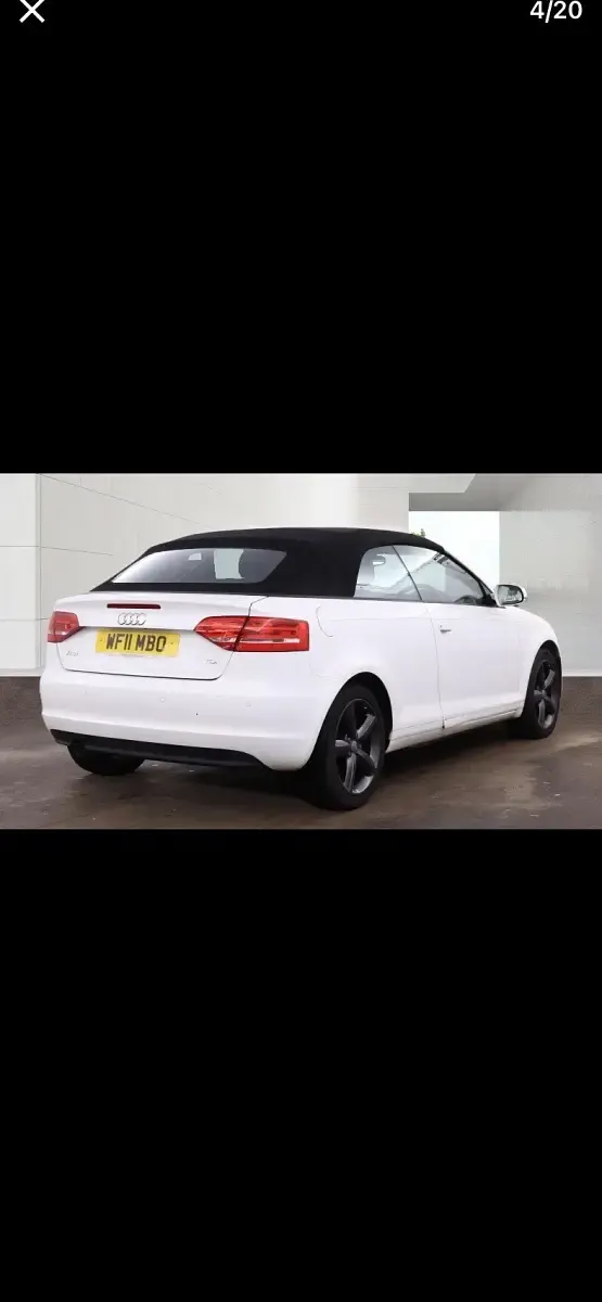 Used Audi A3 Cabriolet Comfort 2011 White Cabriolet