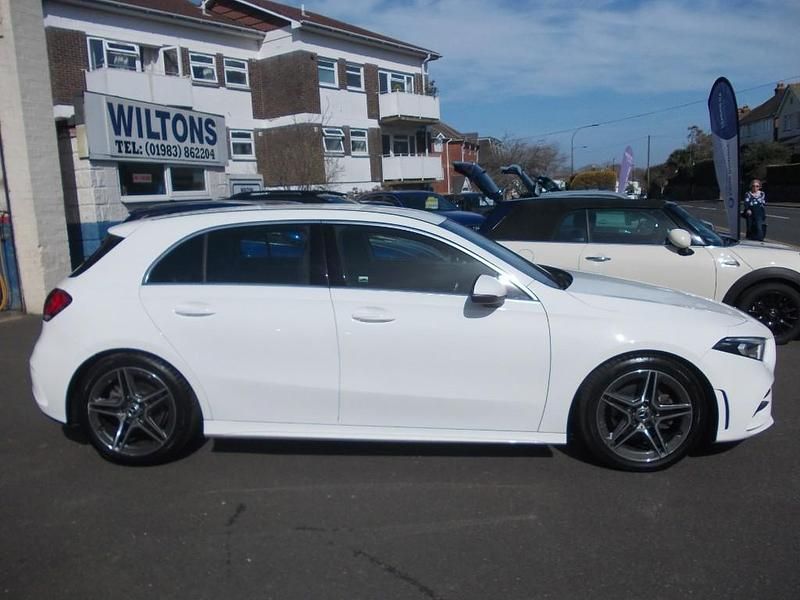Used Mercedes A200 AMG line 161 HP (118 kW) 2019 White Hatchback