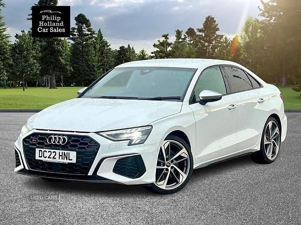 White Used 2022 Audi A3 Performance Sedan | £30,995 (Expensive) - Image 1/4