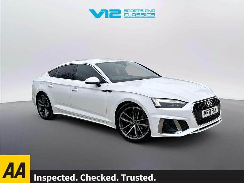 Used Audi A5 S-Line 190 HP (139 kW) 2021 White Coupe