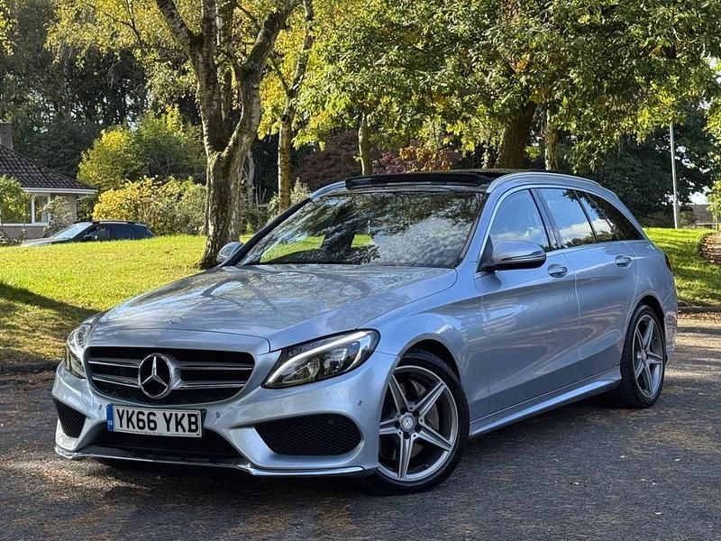 Used Mercedes C300 AMG Line Premium Plus 2016 Silver Estate