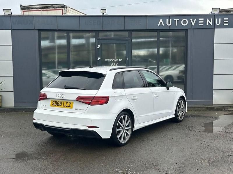 Used Audi A3 Sportback Black Edition 116 HP (85 kW) 2018 White Hatchback