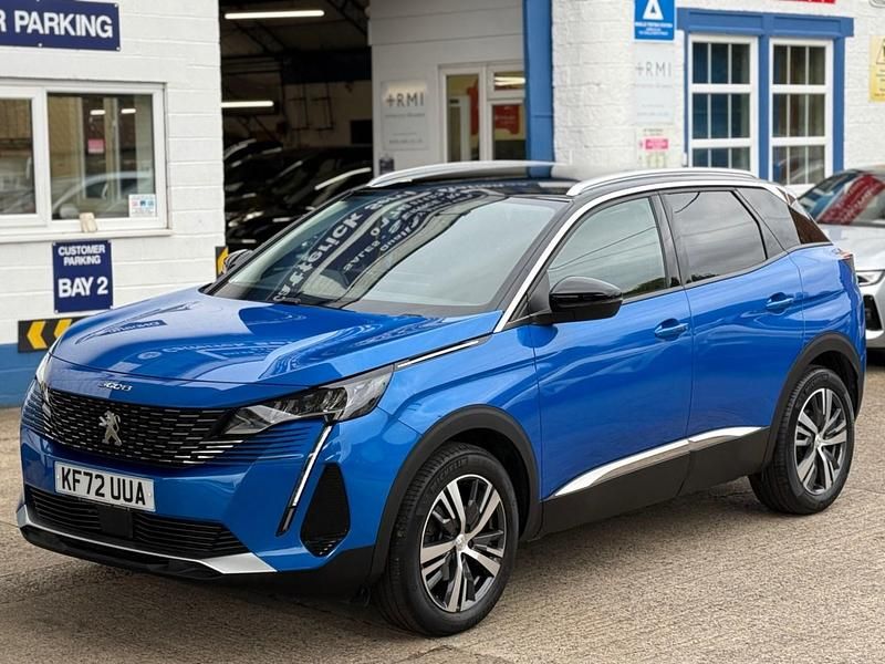 Vertigo blue metallic Used 2022 Peugeot 3008 Allure+ Hatchback | £18,495 (Fair price) - Image 1/4