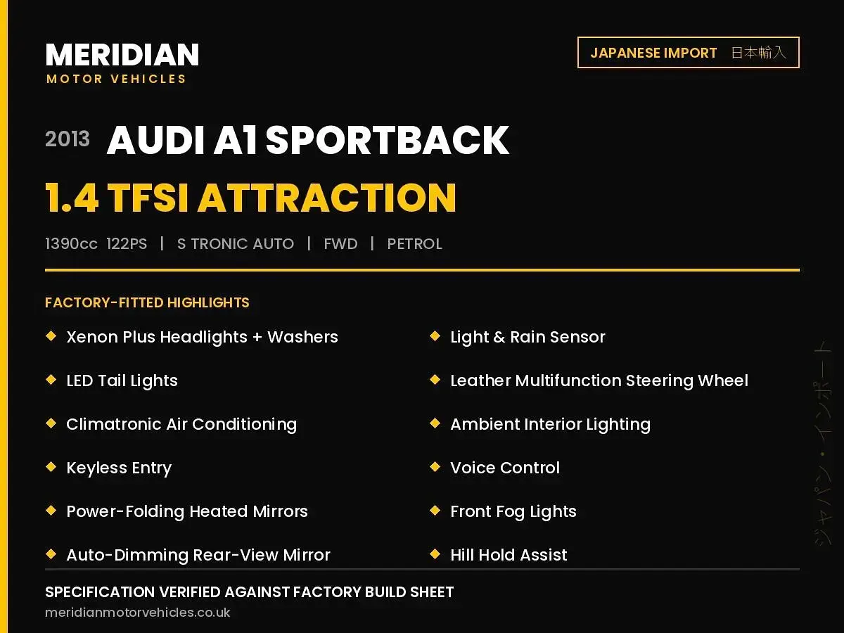 Used Audi A1 Sportback Attraction 122 HP (89 kW) 2013 White Hatchback