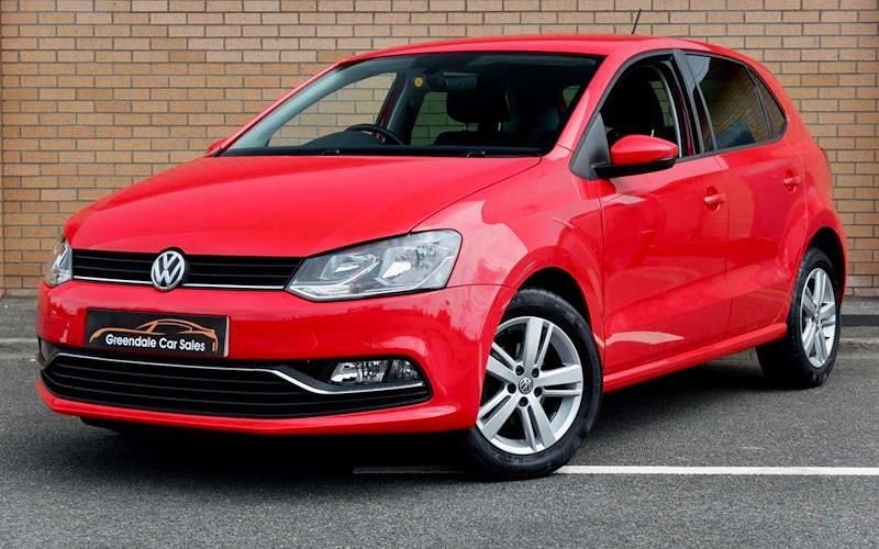 Used VW Polo Match 90 HP (66 kW) 2016 Red Hatchback