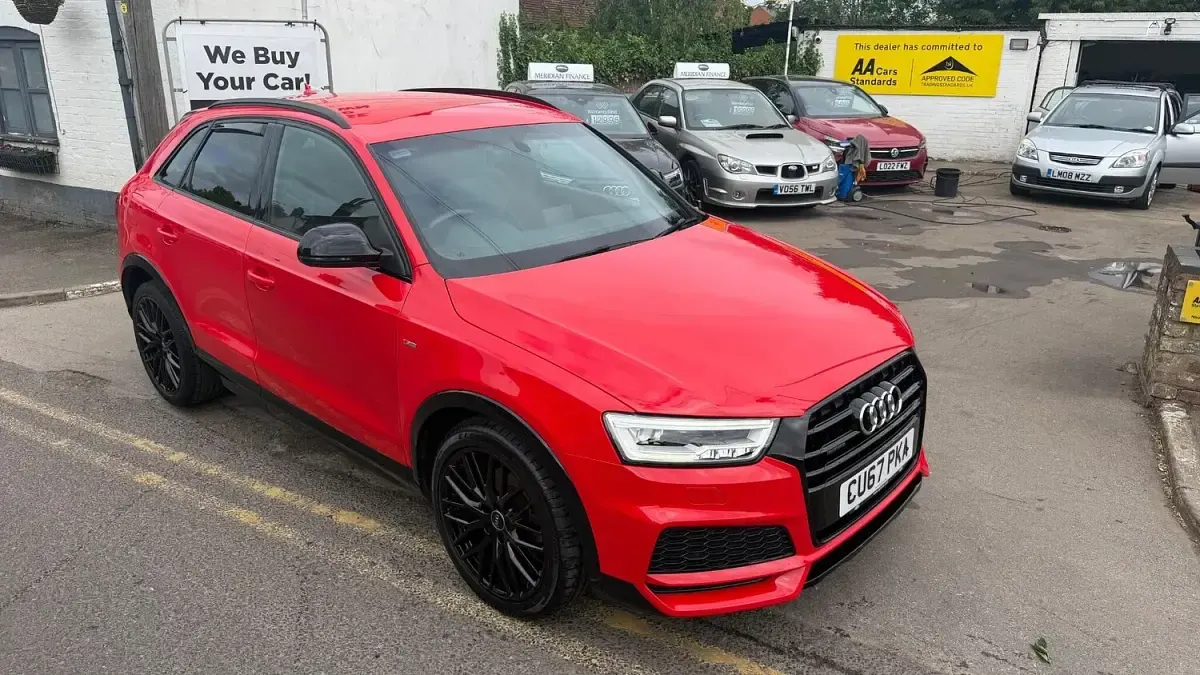 Used Audi Q3 Black Edition 150 HP (110 kW) 2017 Red SUV