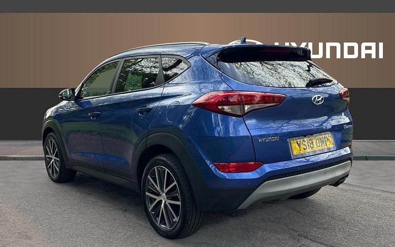 Usado Hyundai Tucson GO! 177 HP (130 kW) 2018 Azul SUV