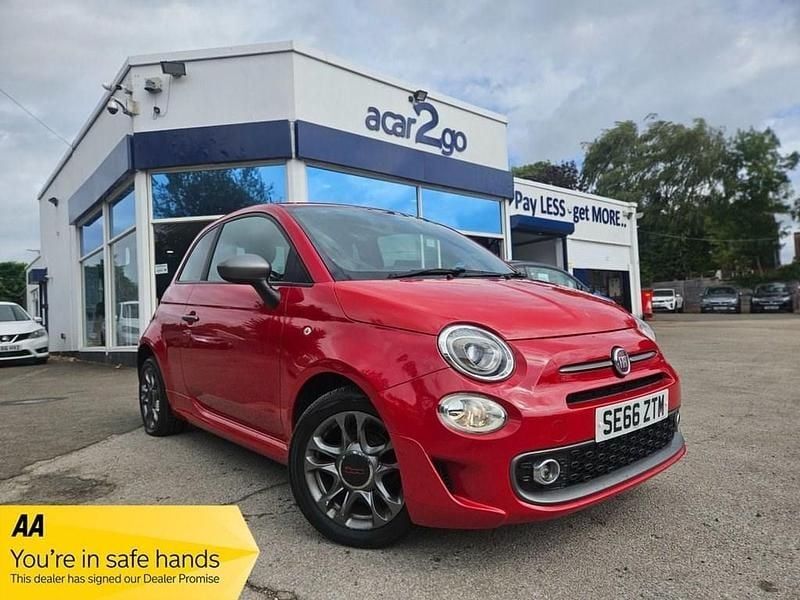 Red Used 2017 Fiat 500 S Hatchback | £5,898 (Fair price) - Image 1/4