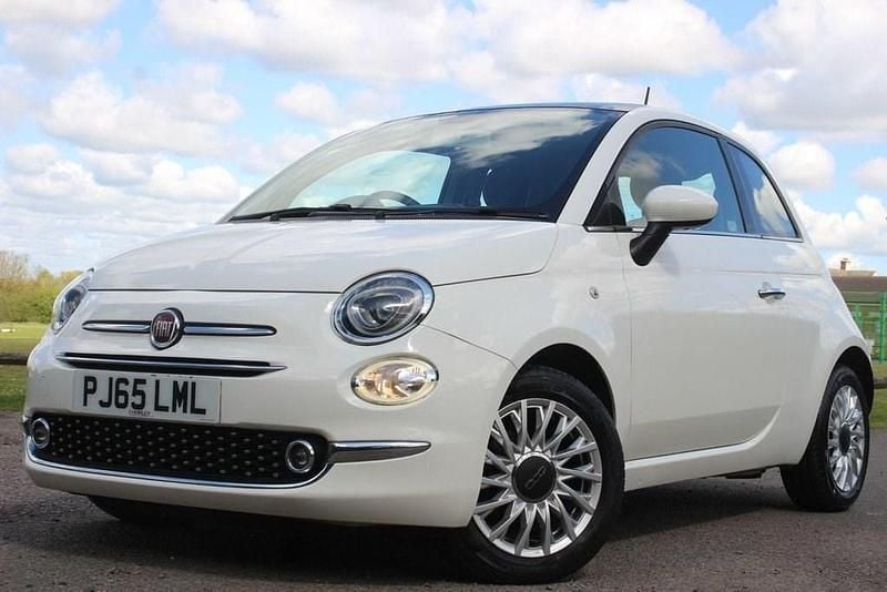 Used Fiat 500 Lounge 69 HP (50 kW) 2015 White Hatchback
