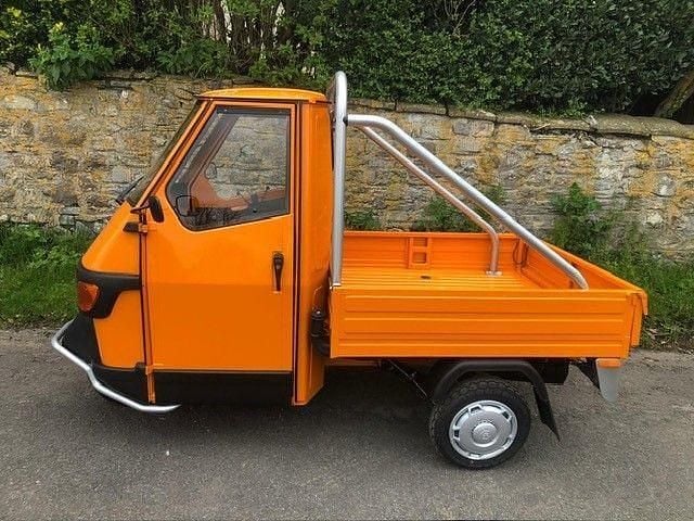 New Piaggio APE 2025 Orange Pickup