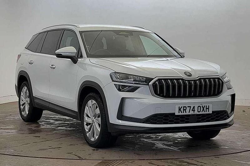 Moon white metallic Used 2025 Skoda Kodiaq SE L SUV | £36,249 (A bit pricey) - Image 1/4