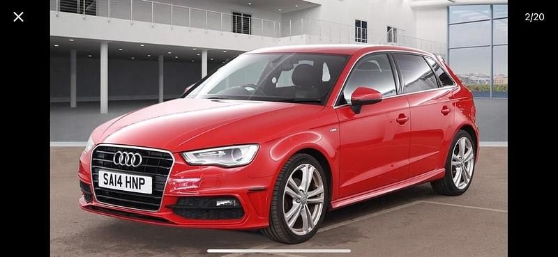 Used Audi A3 S-Line 2014 Red Hatchback