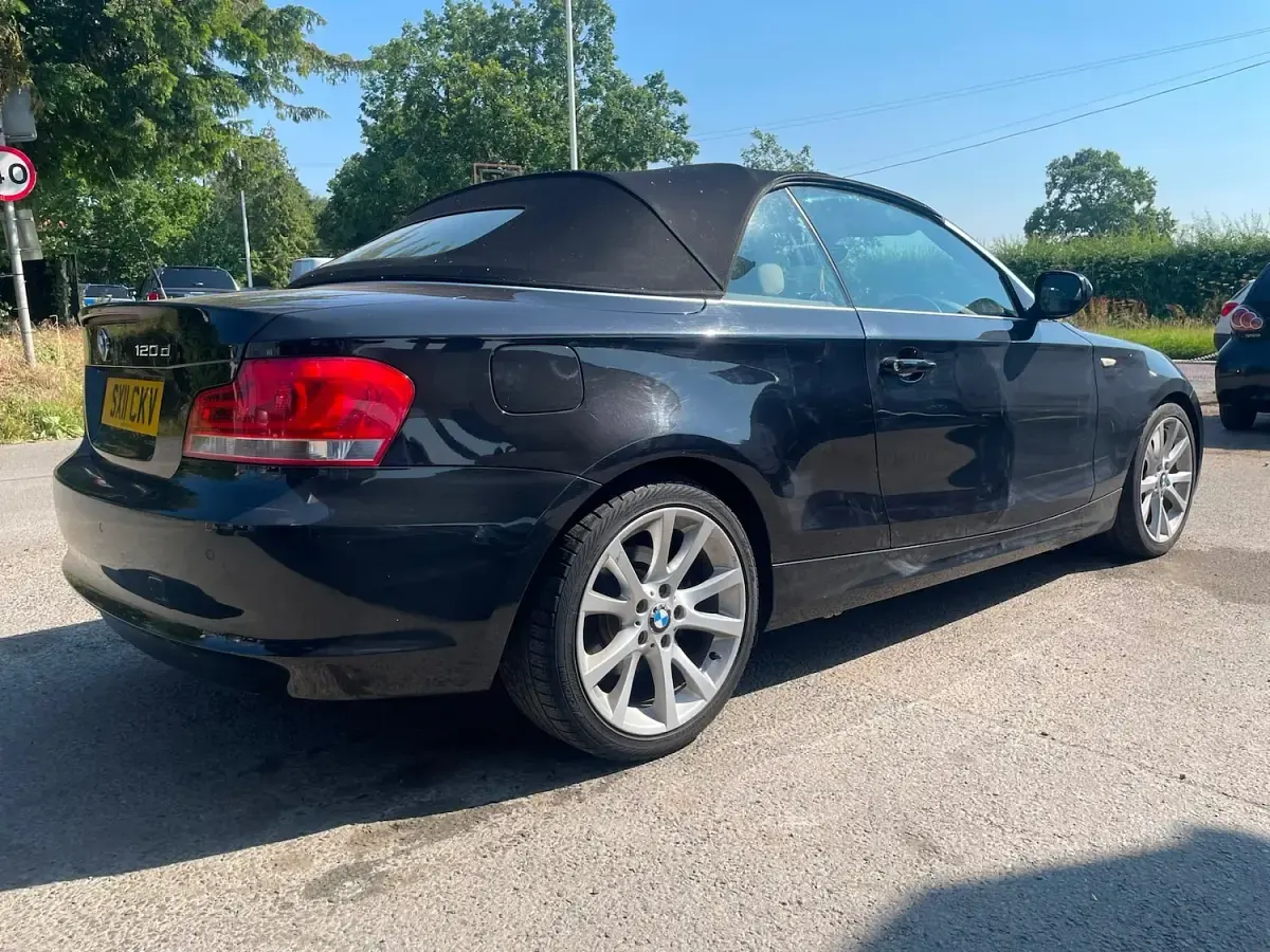 Used BMW 120 Cabriolet 2011 Black Cabriolet