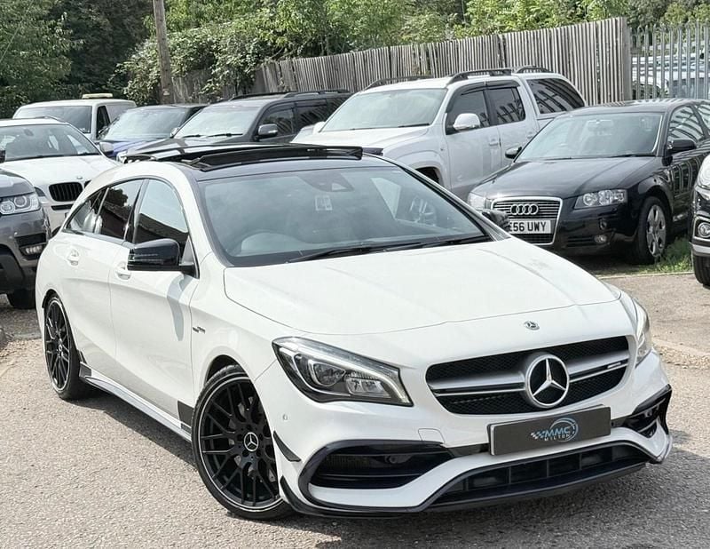 White Used 2017 Mercedes CLA45 AMG Estate | £19,495 (Fair price) - Image 1/4