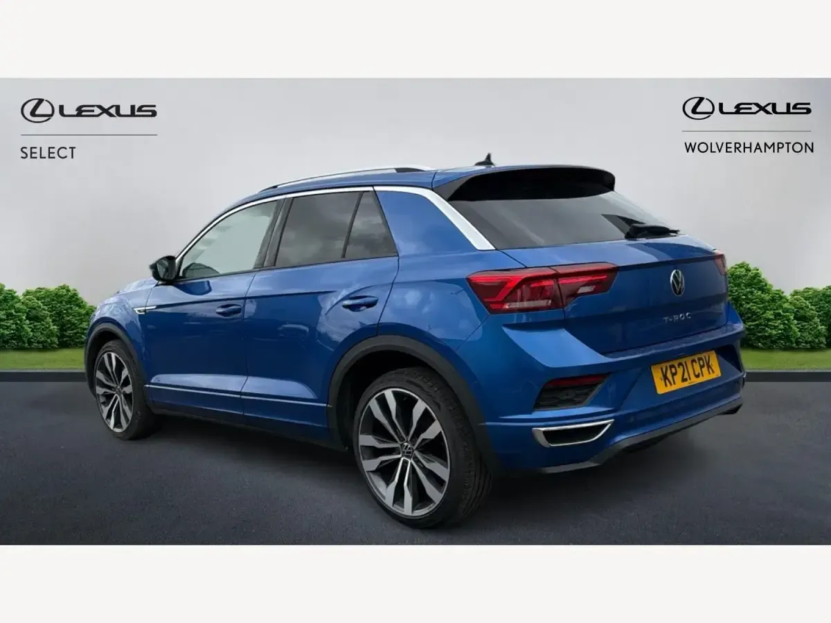 Begagnad VW T-Roc R-line 150 HK (110 kW) 2021 Blå SUV