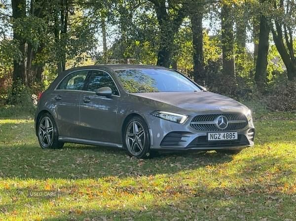 Used Mercedes A200 AMG line 163 HP (119 kW) 2019 Grey Hatchback
