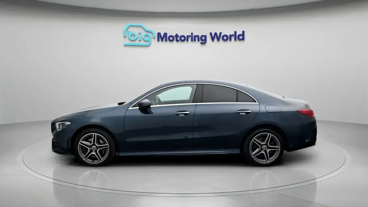 Used Mercedes CLA250e AMG Line Premium 218 HP (160 kW) 2022 Blue Coupe