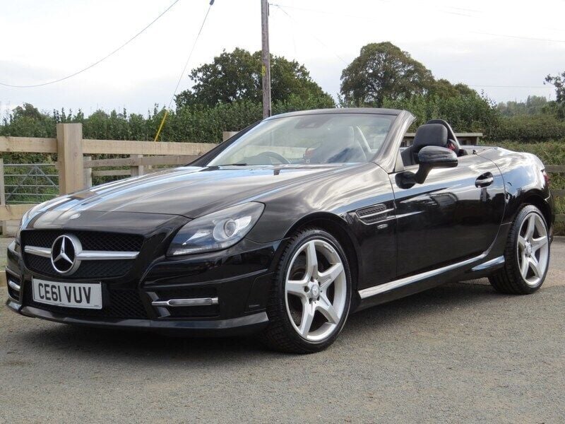 Black Used 2011 Mercedes SLK200 AMG Cabriolet | £6,495 (Fair price) - Image 1/3