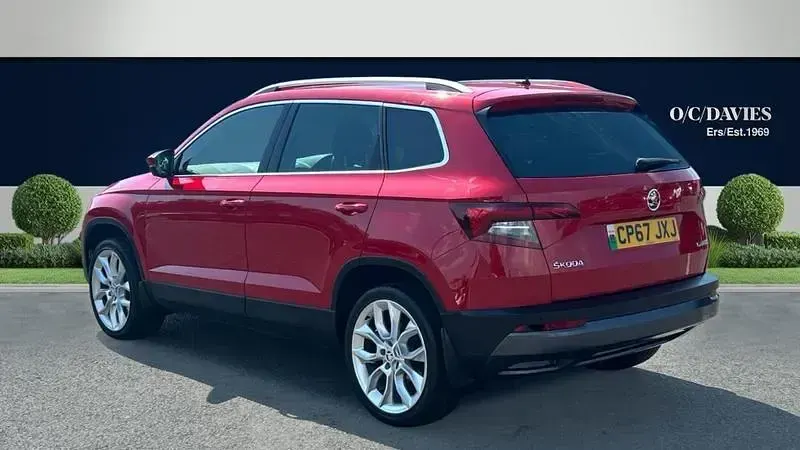 Used Skoda Karoq 150 HP (110 kW) 2018 Red SUV