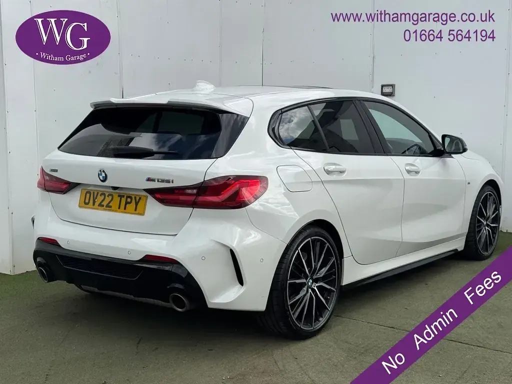Used BMW M135 Comfort Edition 306 HP (225 kW) 2022 White Hatchback