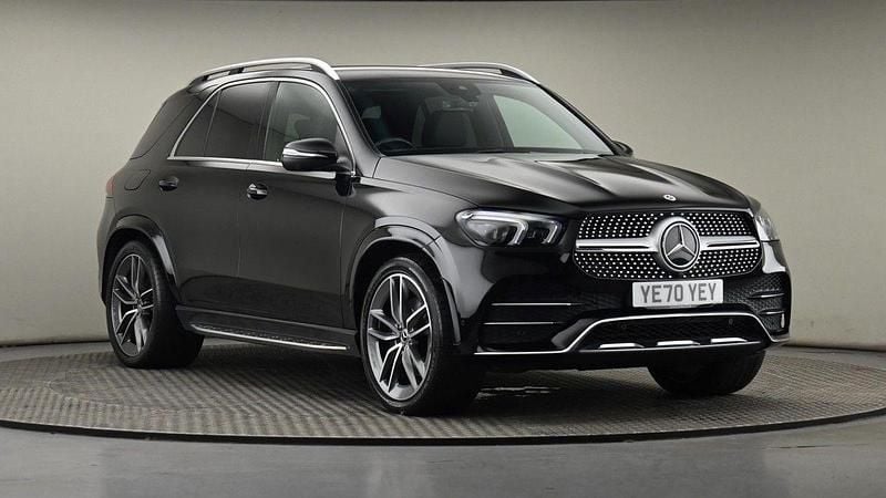 Obsidian black metallic finish Used 2021 Mercedes GLE350 AMG line SUV | £38,500 (Fair price) - Image 1/4