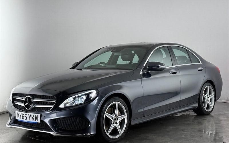 Used Mercedes C220 AMG Line Premium Plus 170 HP (125 kW) 2016 Grey Sedan