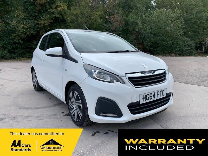 White Used 2015 Peugeot 108 Active Hatchback | £3,750 (Fair price) - Image 1/4