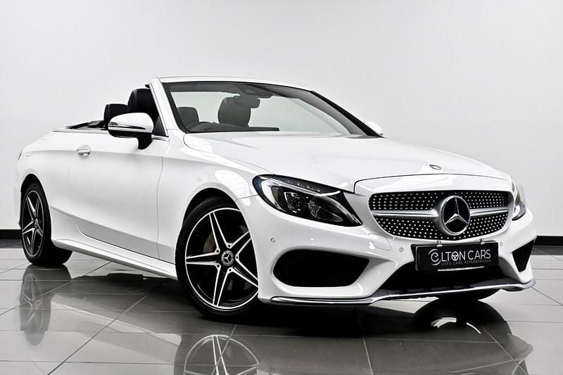 White Used 2018 Mercedes C250 AMG line Cabriolet | £19,690 (Fair price) - Image 1/4