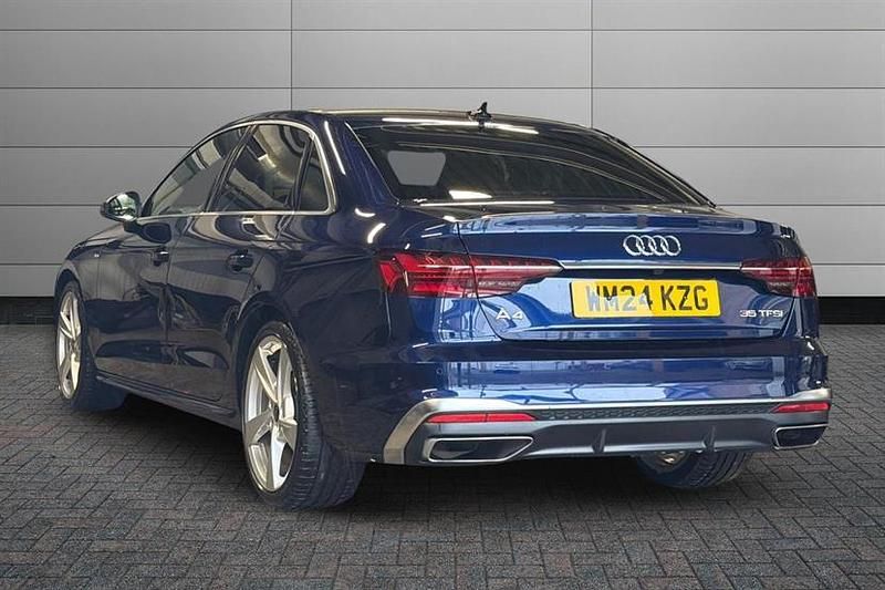 Used Audi A4 S-Line 150 HP (110 kW) 2024 Blue Sedan