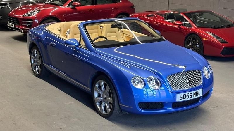 Used Bentley Continental GT Convertible 552 HP (405 kW) 2007 Blue Cabriolet