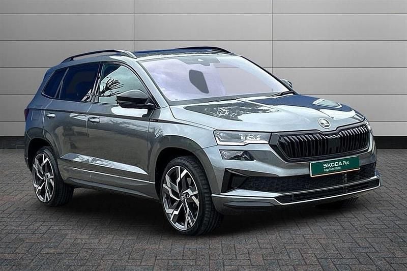 Graphite grey metallic Used 2025 Skoda Karoq SportLine SUV | £30,970 (A bit pricey) - Image 1/3