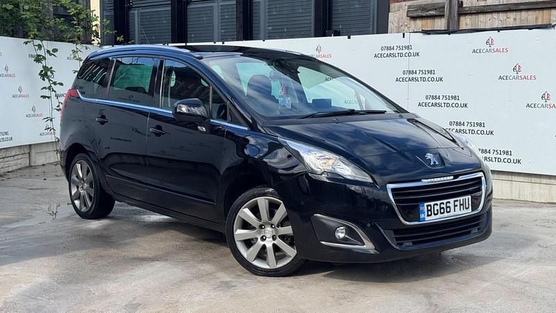 Black Used 2016 Peugeot 5008 Allure MPV | £6,895 (Fair price) - Image 1/4