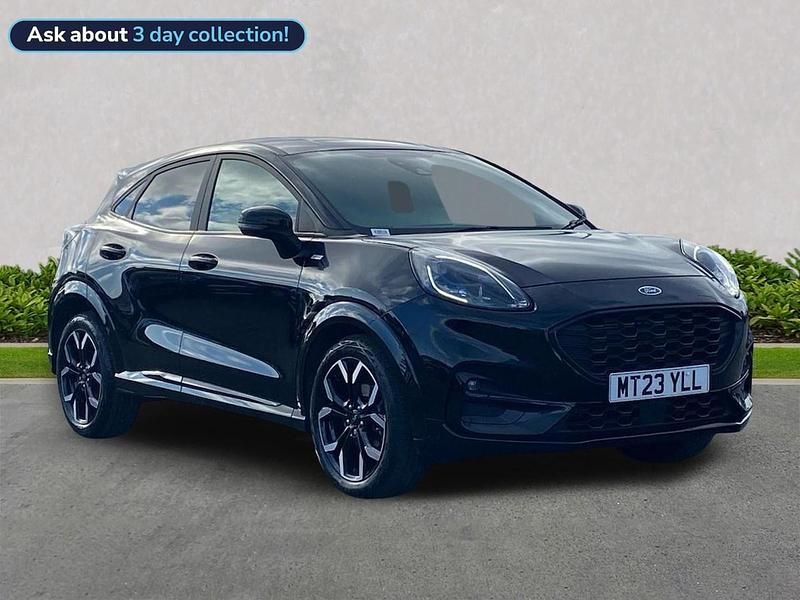 Black Used 2023 Ford Puma Gen-E ST-Line X Hatchback | £16,499 (Fair price) - Image 1/4