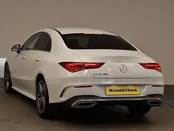 Used Mercedes CLA180 AMG line 136 HP (100 kW) 2020 White Coupe