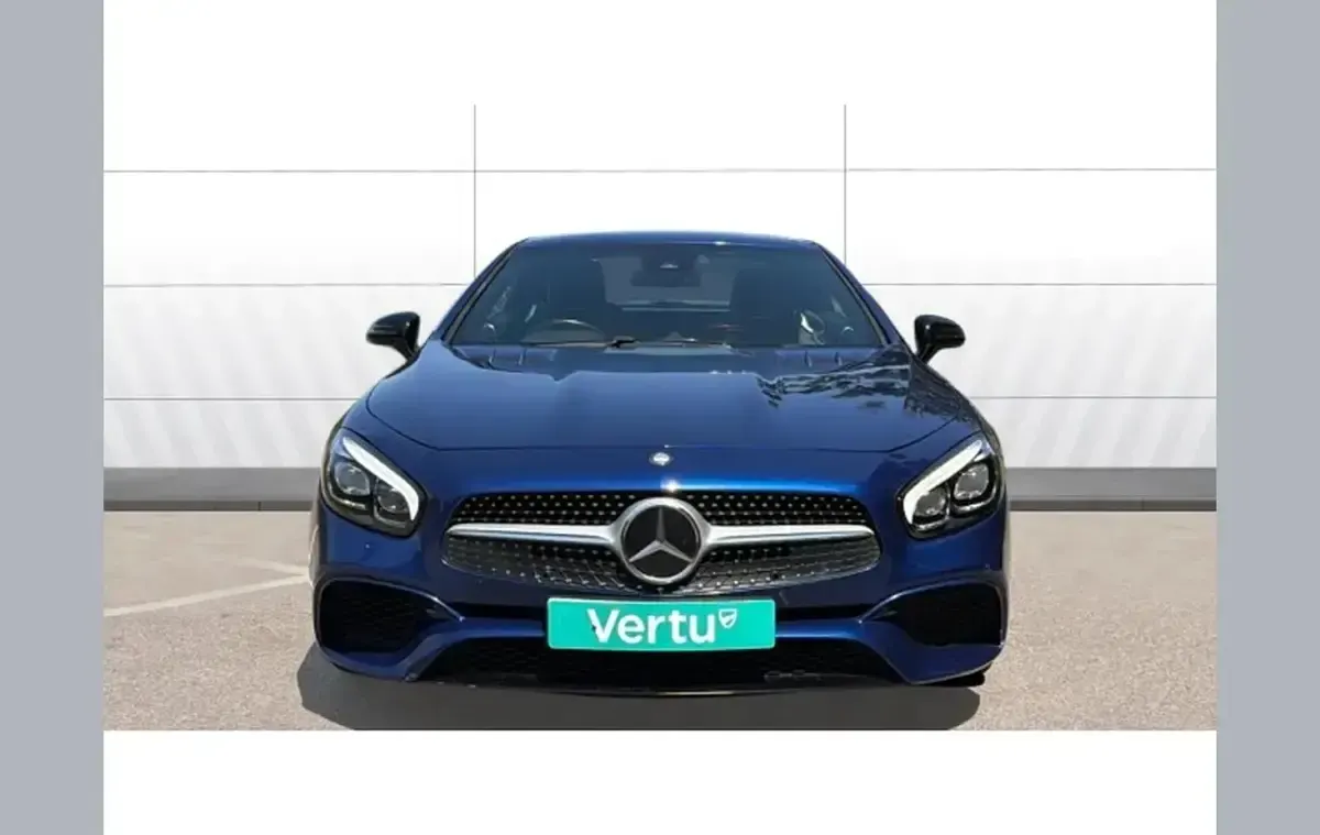Used Mercedes SL500 AMG line 449 HP (330 kW) 2017 Blue Cabriolet