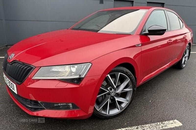 Red Used 2018 Skoda Superb SportLine Hatchback | £13,795 (Fair price) - Image 1/1