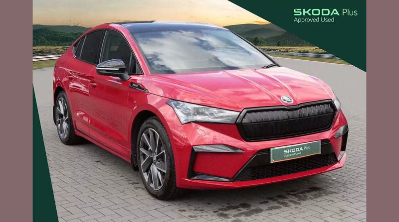 Used Skoda Enyaq iV SportlinePlus 210 kW (286 HP) 2024 Red SUV