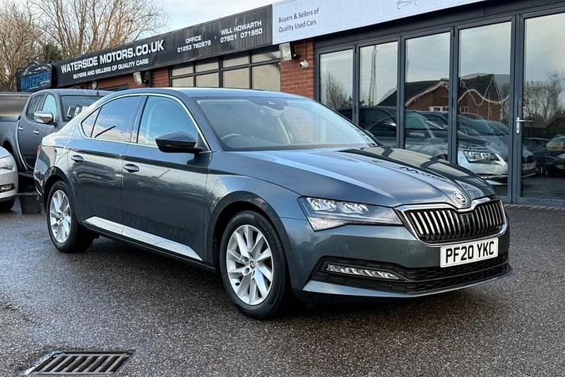 Used Skoda Superb SE Technology 120 HP (88 kW) 2020 Grey Hatchback