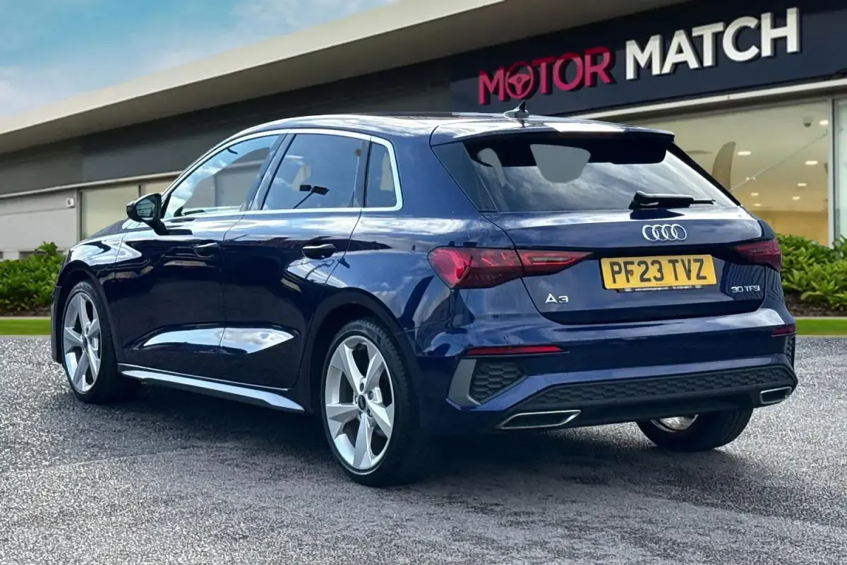 Used Audi A3 Sportback S-Line 110 HP (80 kW) 2023 Blue Hatchback