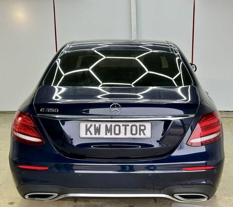 Used Mercedes E350 AMG line 258 HP (189 kW) 2017 Blue Sedan